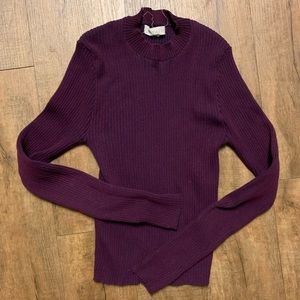 Purple turtle neck